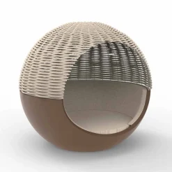 Daybed Giardino di Lusso Design Tondo con Corda Intrecciata - Ulm Moon by Vondom