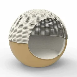 Daybed Giardino di Lusso Design Tondo con Corda Intrecciata - Ulm Moon by Vondom