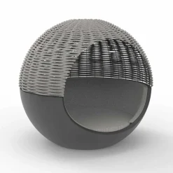 Daybed Giardino di Lusso Design Tondo con Corda Intrecciata - Ulm Moon by Vondom