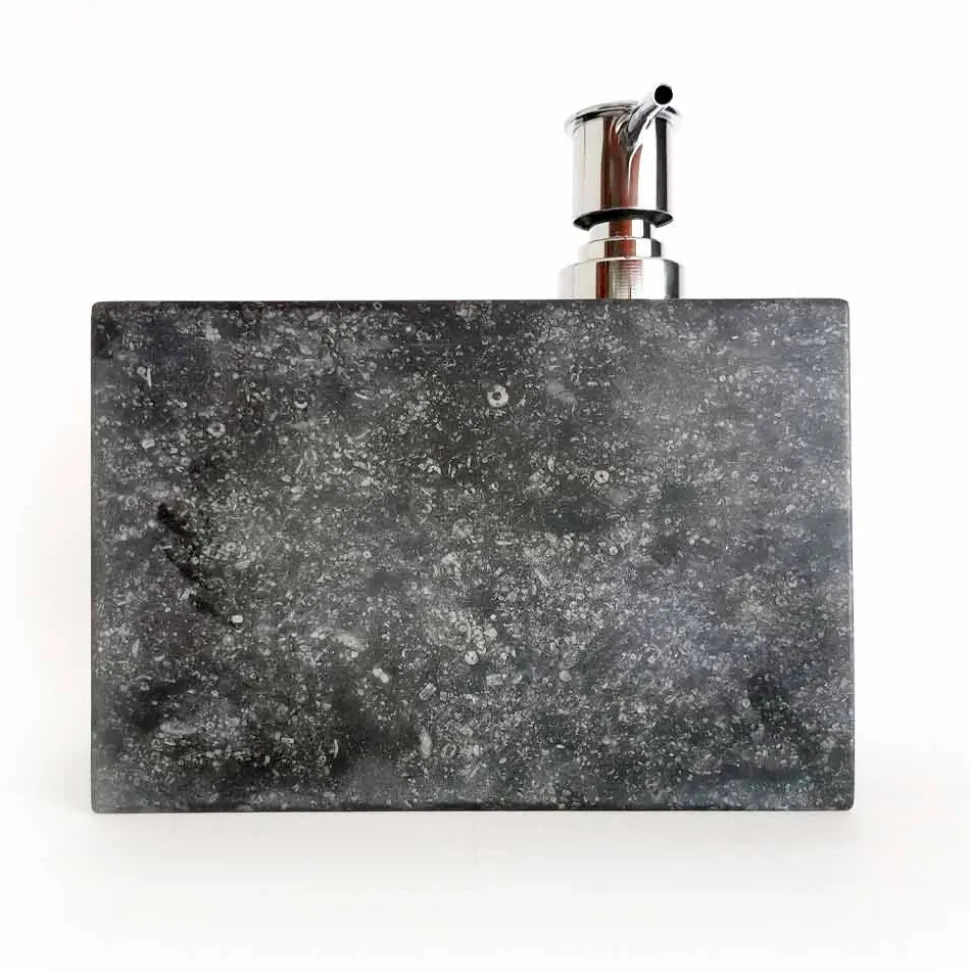 Dispenser per Sapone Liquido con Bicchiere in Marmo Made in Italy - Clik