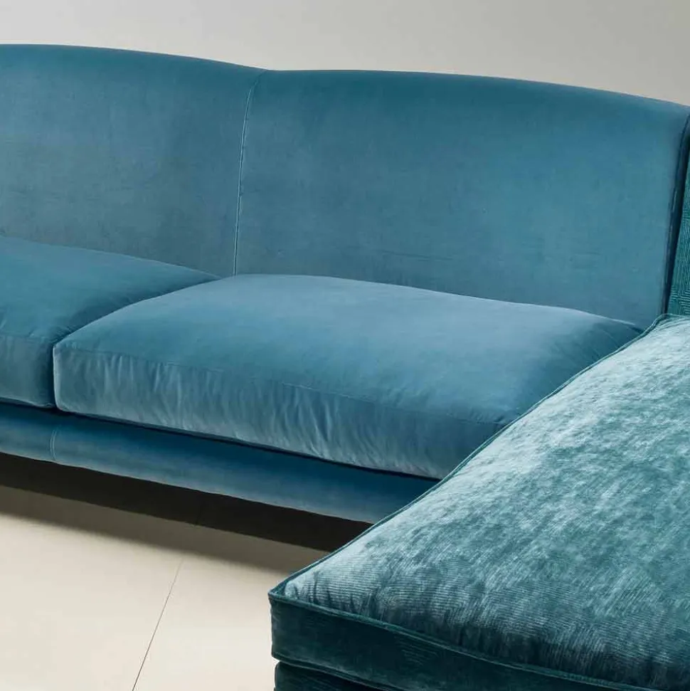 Divano ad angolo design classico di lusso, made in Italy, Narciso
