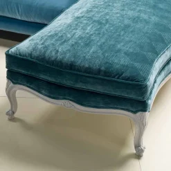 Divano ad angolo design classico di lusso, made in Italy, Narciso