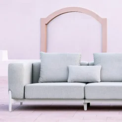 Divano Angolare da Esterno 5 Posti in Alluminio 3 Finiture, di Lusso - Filomena