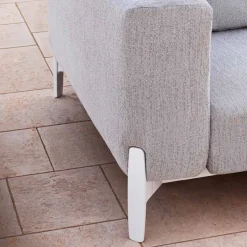 Divano Angolare da Esterno 5 Posti in Alluminio 3 Finiture, di Lusso - Filomena
