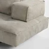 Divano componibile design moderno Cardo, rivestimento in pelle