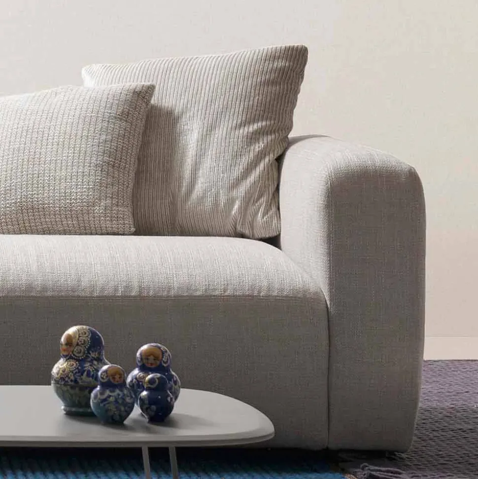 Divano componibile di design in tessuto Softly made in Italy