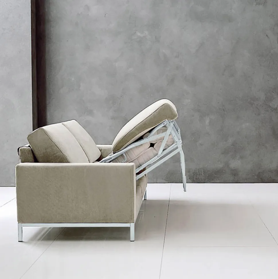 Divano con Apertura a Letto in Metallo e Poliuretano Made in Italy - Folle