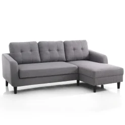 Divano con Elemento Letto a Scomparsa Sotto la Seduta - Nickel