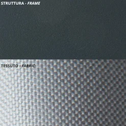 Divano da Esterno a 2 Posti in Acciaio Zincato Made in Italy - Selvaggia