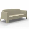 Divano da esterno design moderno Solid by Vondom in polipropilene, 4 pezzi