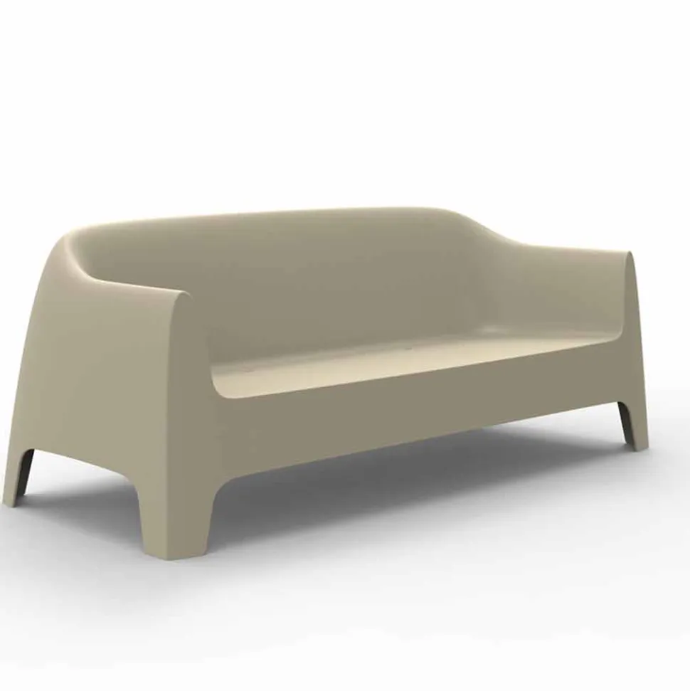Divano da esterno design moderno Solid by Vondom in polipropilene, 4 pezzi