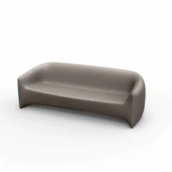 Divano da esterno di design in resina di polietilene Blow by Vondom