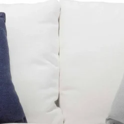 Divano da Esterno in Acciaio e PVC Intrecciato Cuscini in Tessuto - Ontario6