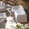 Divano da Esterno 3 Posti in Polyrattan Intrecciato - Charlie