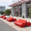 Divano da giardino con braccioli Slide Kami Yon fatto in Italia
