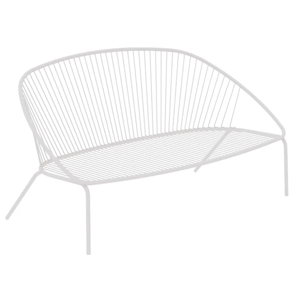 Divano da Giardino Impilabile in Acciaio Zincato Made in Italy – Sansa