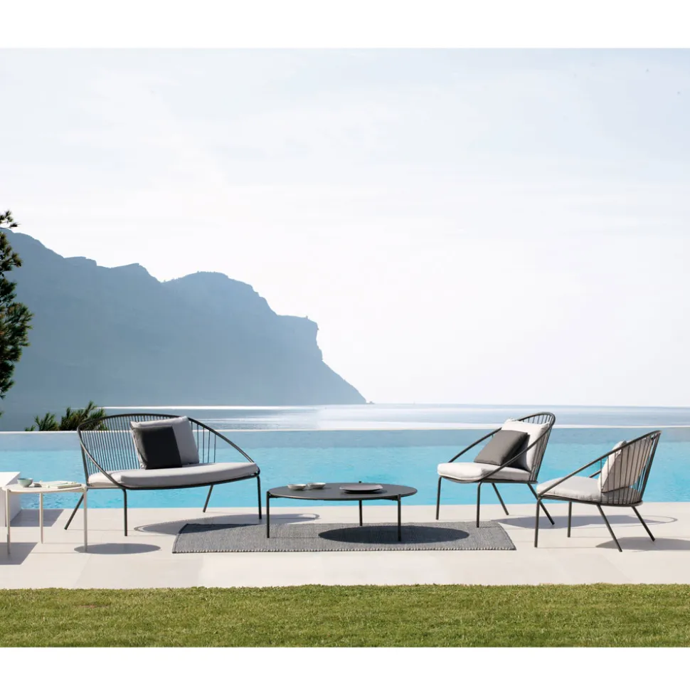 Divano da Giardino Impilabile in Acciaio Zincato Made in Italy – Sansa