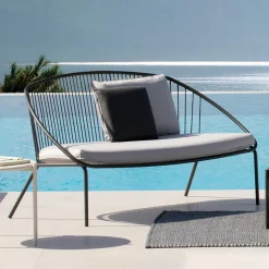 Divano da Giardino Impilabile in Acciaio Zincato Made in Italy – Sansa