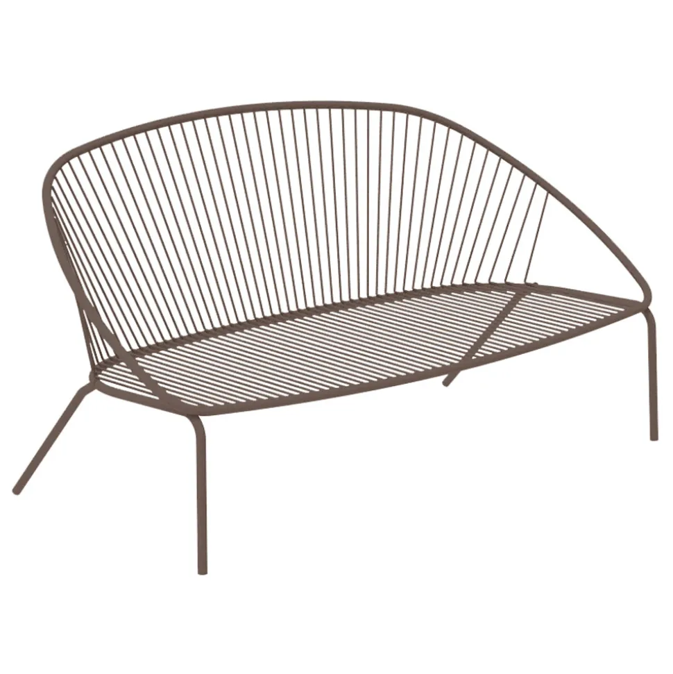 Divano da Giardino Impilabile in Acciaio Zincato Made in Italy – Sansa