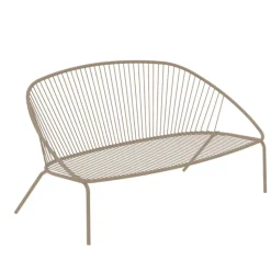 Divano da Giardino Impilabile in Acciaio Zincato Made in Italy – Sansa