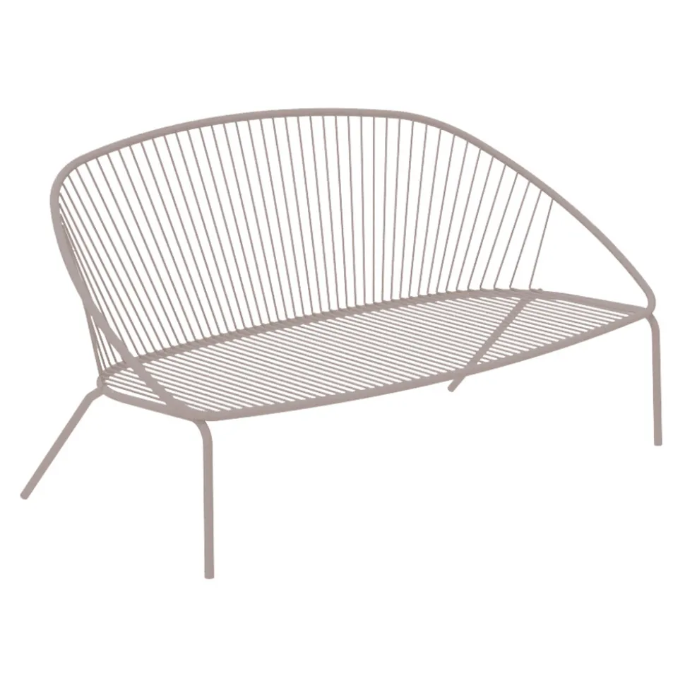 Divano da Giardino Impilabile in Acciaio Zincato Made in Italy – Sansa