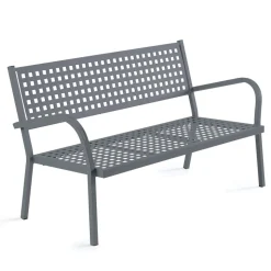 Divano da Giardino 2 Posti con Struttura in Acciaio Made in Italy - Nilda