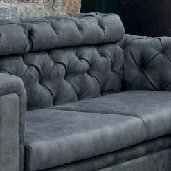Divano da Salotto con Poggiatesta Reclinabile Made in Italy - Scatenato