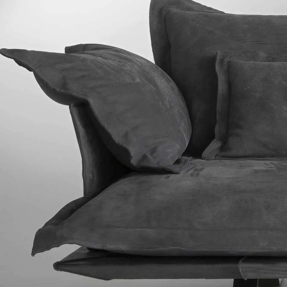 Divano design moderno in pelle Shita, 170, 220 oppure 250 cm