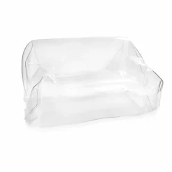 Divano design moderno in plexiglass trasparente Jolly, made in Italy