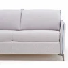 Divano due posti design moderno L 145 cm ecopelle/tessuto Erica