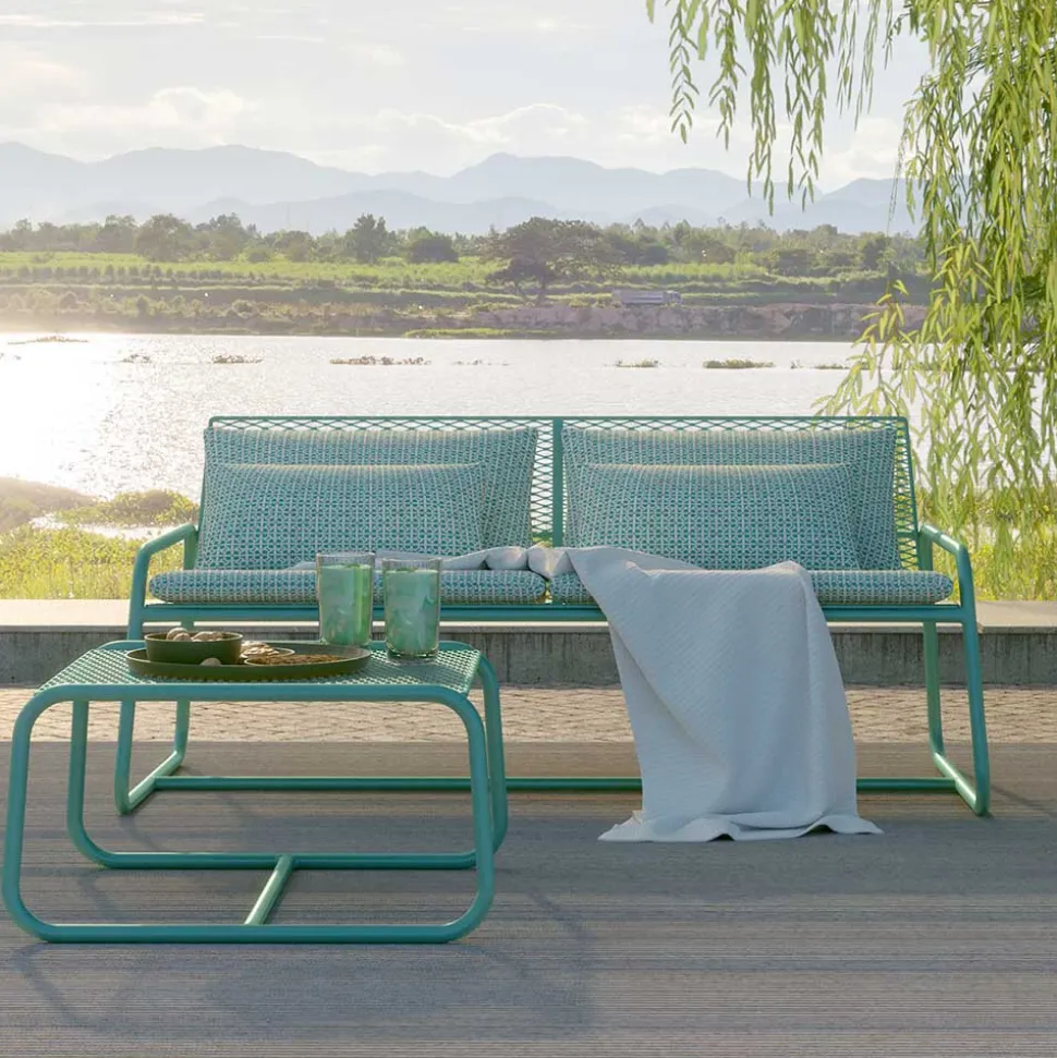 Divano in Metallo per il Giardino Moderno Alta Qualità Made in Italy - Karol