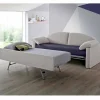 Divano Letto Moderno Rivestito in Tessuto Bicolore Realizzato in Italia - Kayla