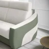 Divano Letto Moderno Rivestito in Tessuto Bicolore Made in Italy - Begonia