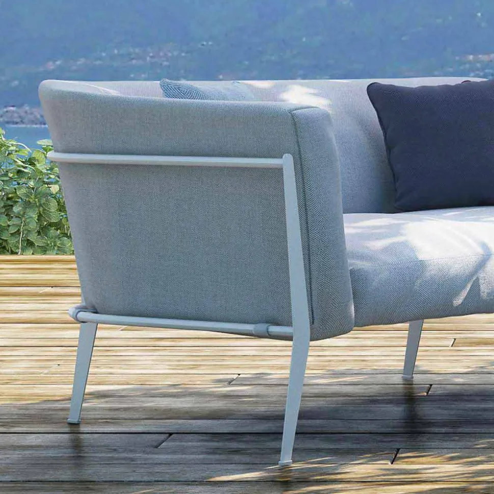 Divano Moderno da Esterno o Interno Sfoderabile Design Made in Italy - Carminio