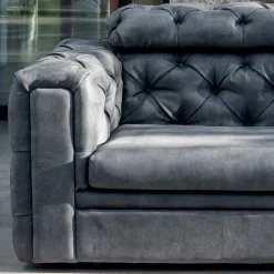 Divano 2 Posti da Salotto con Poggiatesta Reclinabile Made in Italy - Scatenato