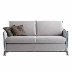 Divano 3 posti di design L 185cm tessuto/ecopelle made in Italy Erica