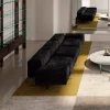 Divano 3 Posti in Vetro Extrachiaro e Seduta in Tessuto Made in Italy - Rory