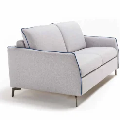 Divano 2 posti maxi L 165cm ecopelle/tessuto made in Italy Erica