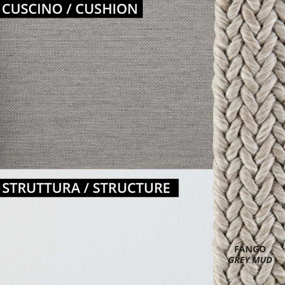 Divano 2 Posti per il Giardino con Cuscino Incluso Made in Italy - Prato