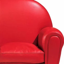 Divano 2 Posti Rivestito in Pelle con Piedini Laccati Made in Italy - Pegolo