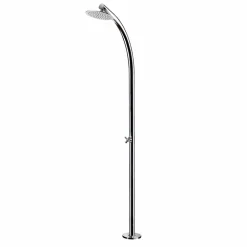 Doccia da Esterno con Rubinetto a Vitone in Acciaio Inox Made in Italy - Yuki