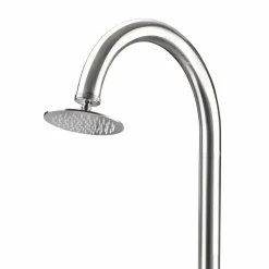 Doccia da Giardino Cromata in Acciaio Inox con Lavapiedi Made in Italy - Marlen