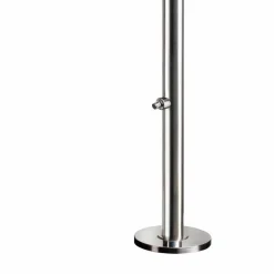 Doccia da Giardino Cromata in Acciaio Inox con Lavapiedi Made in Italy - Marlen