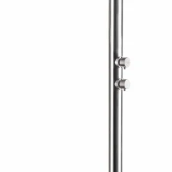 Doccia da Giardino Cromata in Acciaio Inox con Lavapiedi Made in Italy - Marlen
