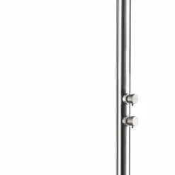 Doccia da Giardino Cromata in Acciaio Inox con Lavapiedi Made in Italy - Marlen
