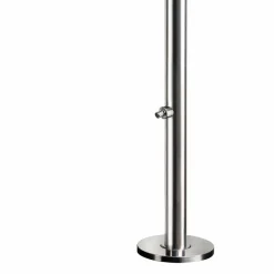 Doccia da Giardino Cromata in Acciaio Inox con Lavapiedi Made in Italy - Marlen