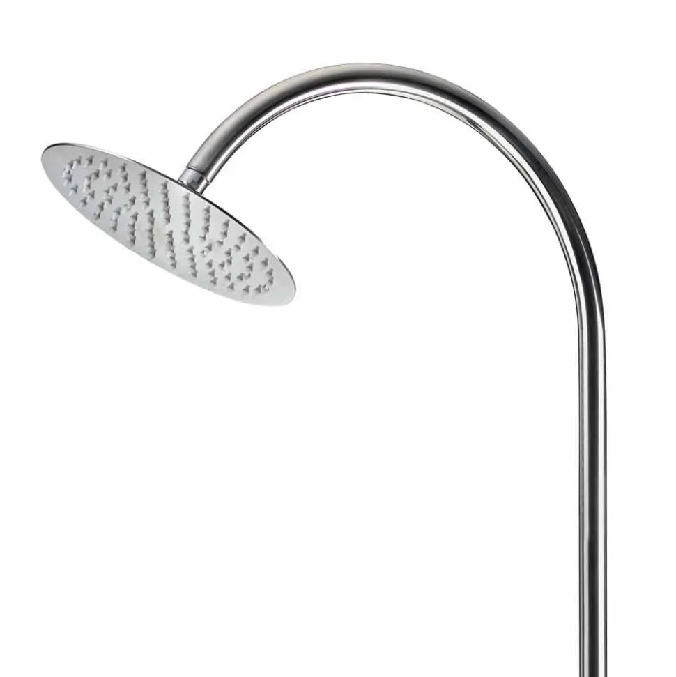 Doccia da Giardino in Acciaio con Rubinetto Temporizzato Made in Italy - Norton
