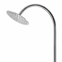 Doccia da Giardino in Acciaio Inox con Soffione Rotondo Made in Italy - Norton