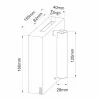 Faretto Applique a Led Orientabile in Alluminio con Porte USB - Paola