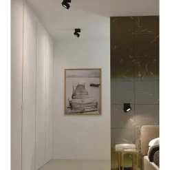 Faretto Applique Orientabile Led 14W in Alluminio Bianco o Nero - Vernon
